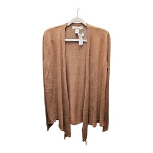 Love Crazy Women's Tan Open Front Cardigan